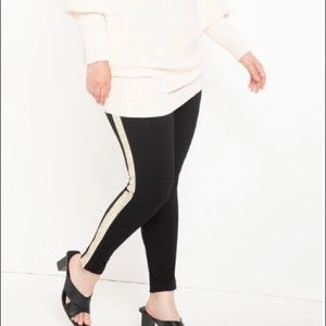 NWT Eloquii Miracle Legging with Sequin Side Strip